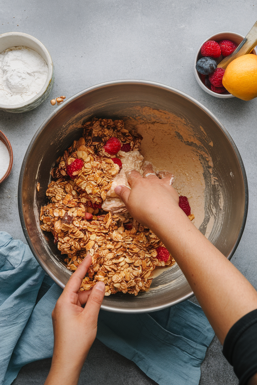 Fruit Granola Bars Preparation