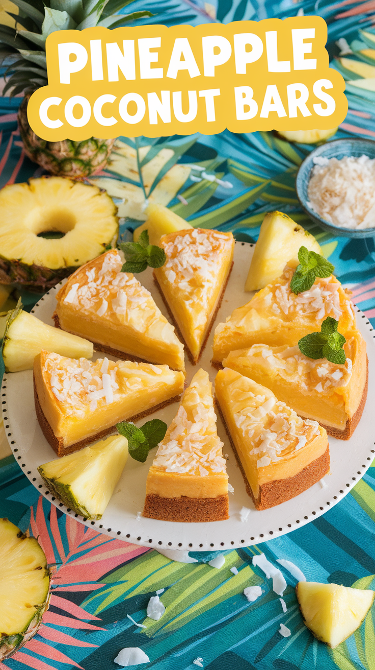 Pineapple Coconut Bars