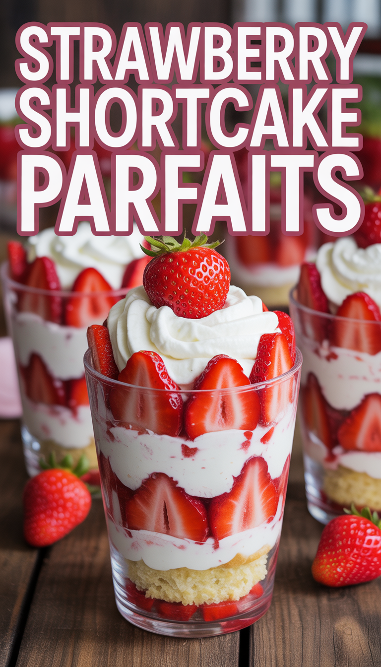 Strawberry Shortcake Parfaits