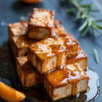 Apricot Honey Glazed Tofu