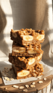 Banana and Honey Oat Bars