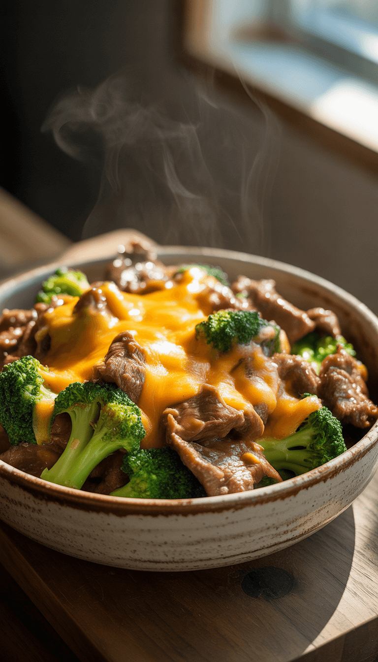 Beef and Broccoli Stir-Fry with Extra Cheese