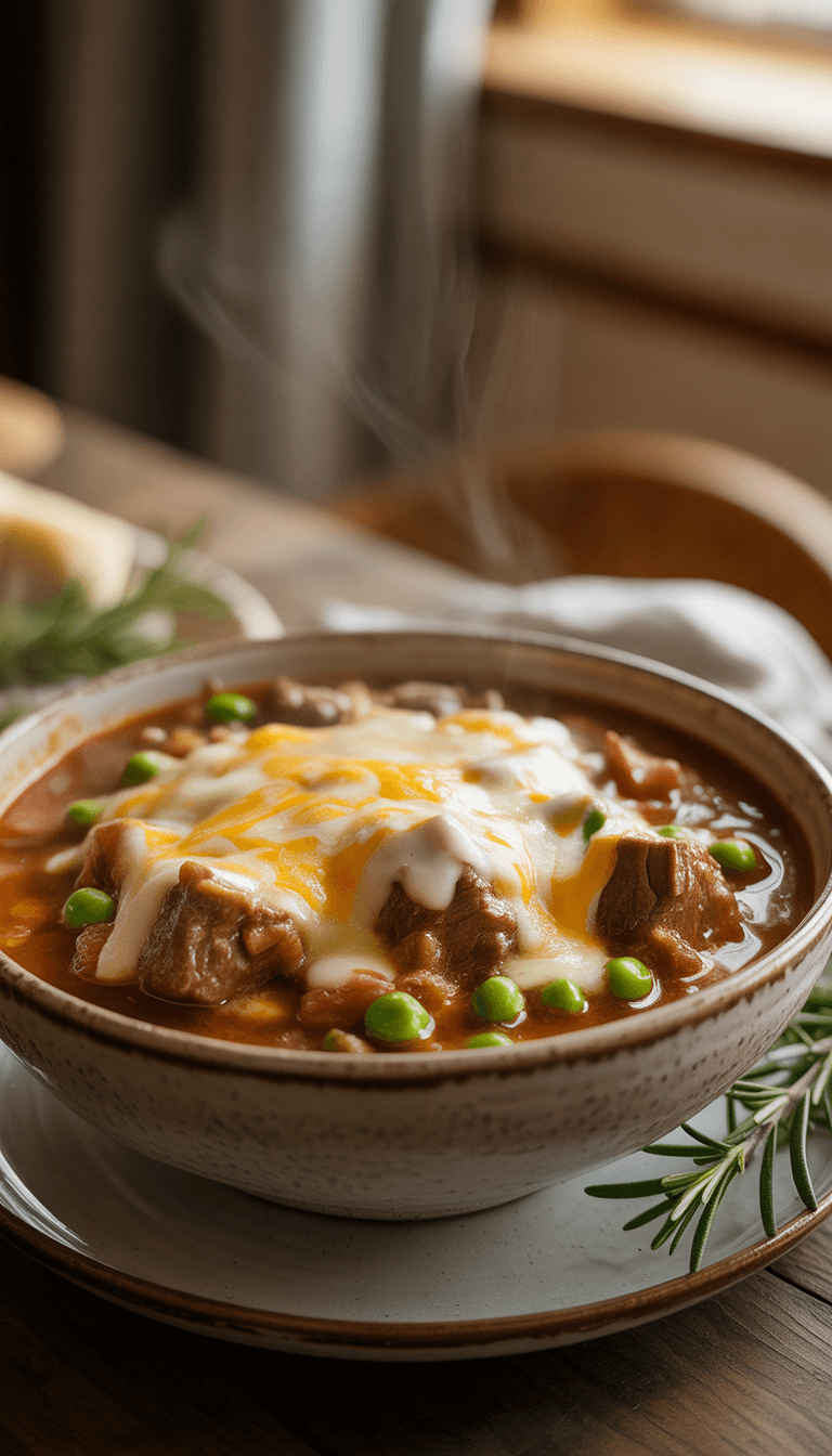 Beef Stew with Extra Cheese