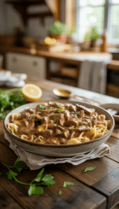 Beef Stroganoff - Family Style