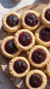 Blackberry Jam Thumbprint Cookies