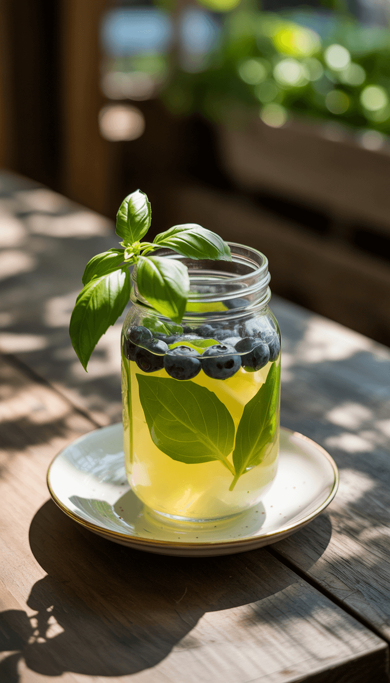 Blueberry Basil Lemonade