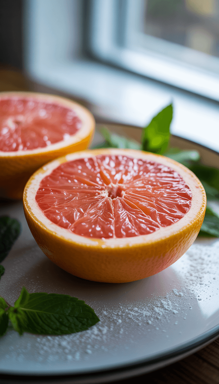 Broiled Grapefruit with Honey