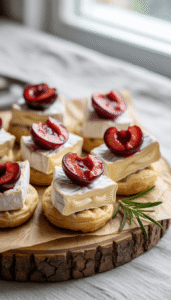 Cherry Brie Bites