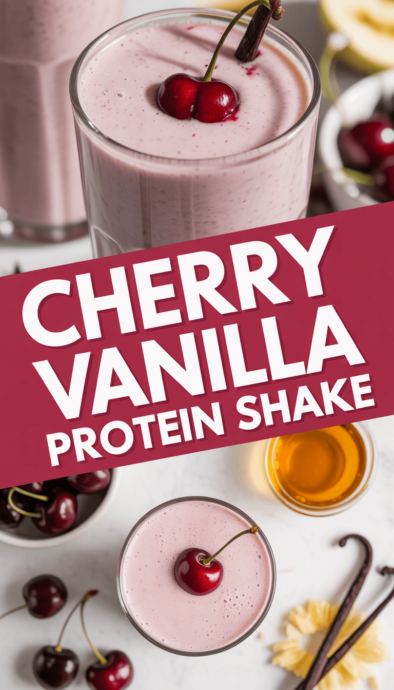 Cherry Vanilla Protein Shake