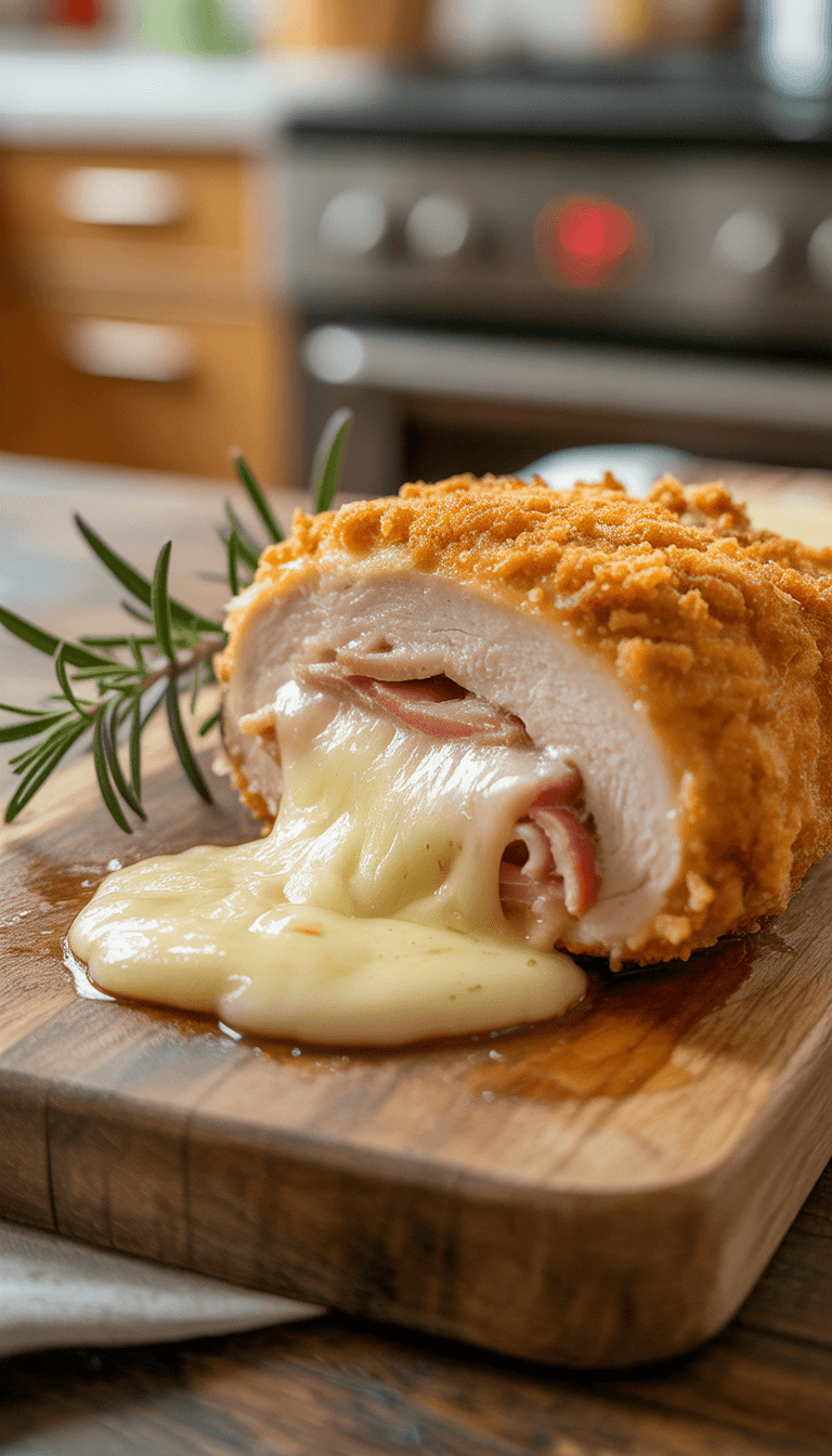 Chicken Cordon Bleu with Extra Cheese