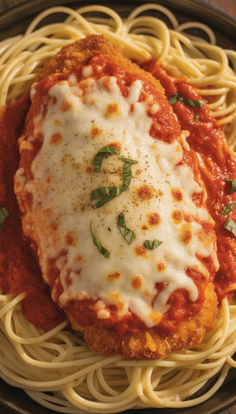Chicken Parmesan with Extra Cheese