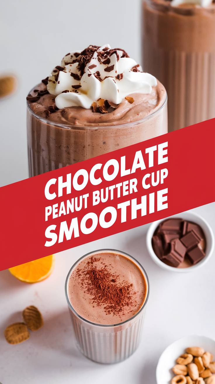 Chocolate Peanut Butter Cup Smoothie