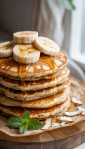 Coconut Banana Pancakes