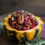 Cranberry Stuffed Acorn Squash