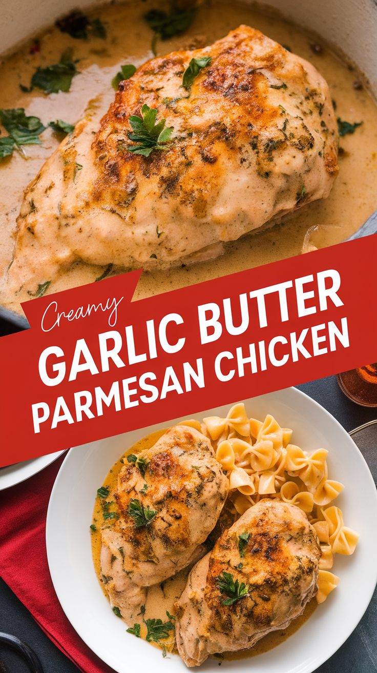 Creamy Garlic Butter Parmesan Chicken