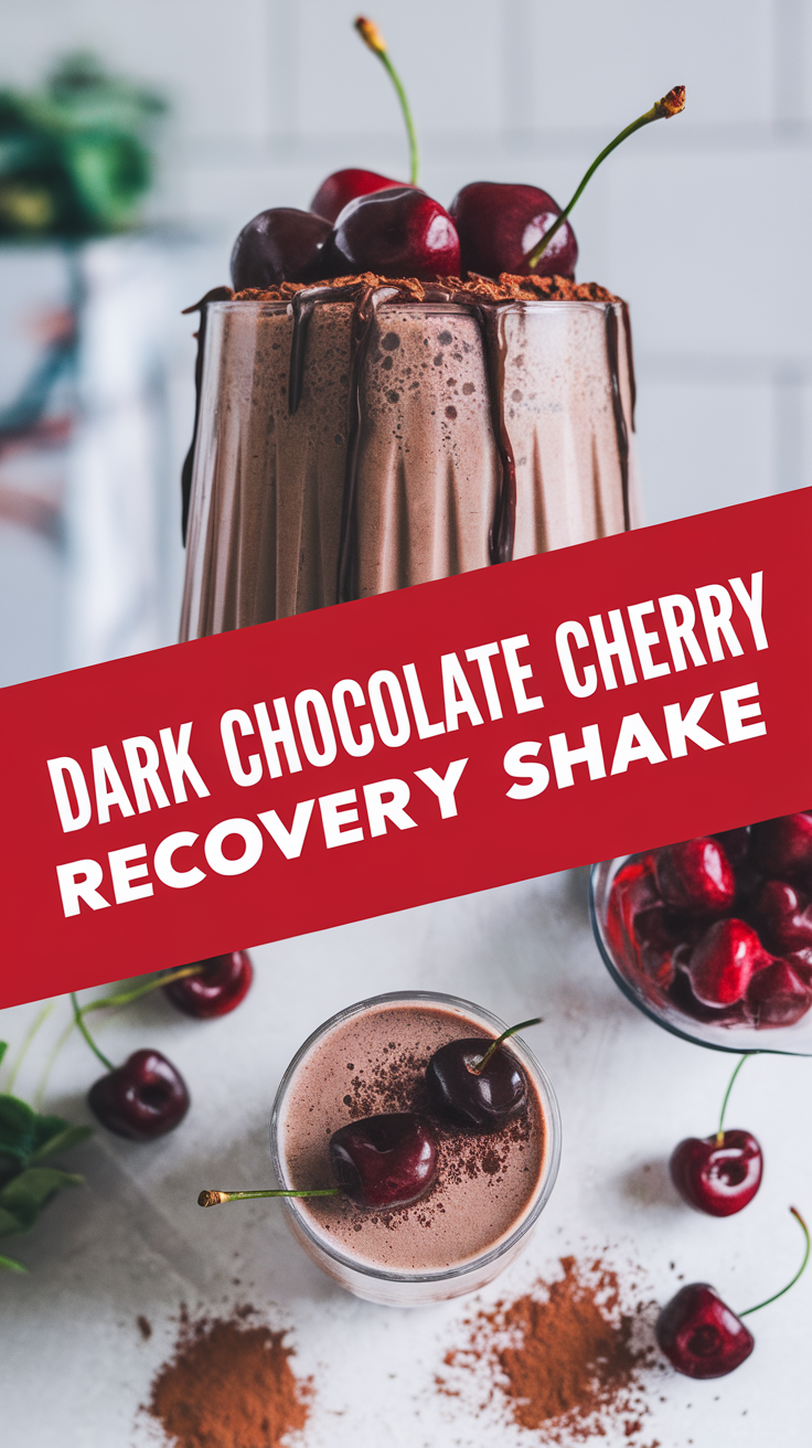 Dark Chocolate Cherry Recovery Shake