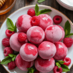 Frozen Raspberry Yogurt Bites