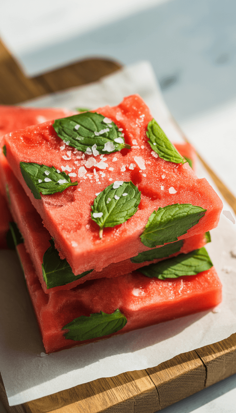 Frozen Watermelon Bark
