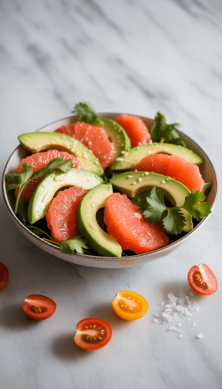 Grapefruit and Avocado Salad
