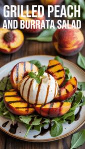 Grilled Peach and Burrata Salad