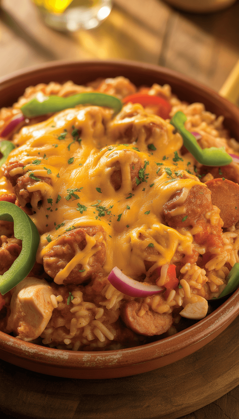 Cheesy Jambalaya