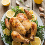 Lemon Garlic Roasted Chicken Recipe