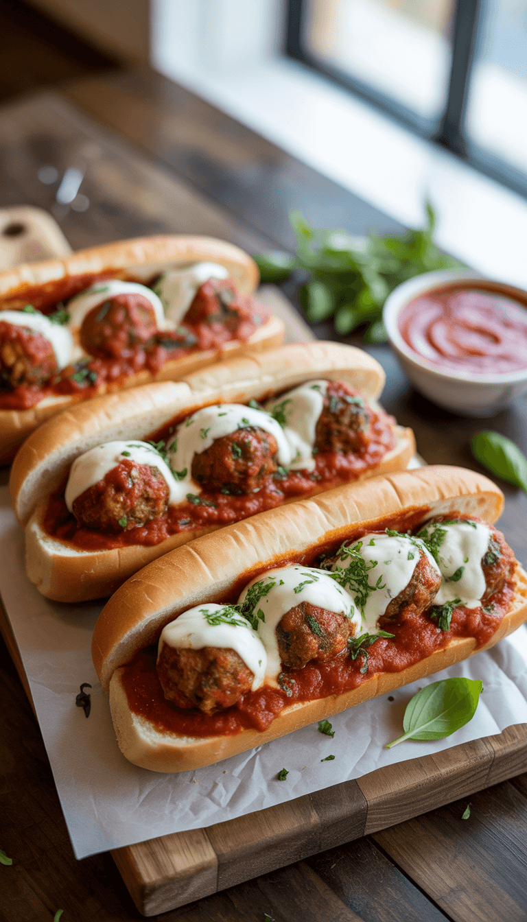 Meatball Sub Sandwiches