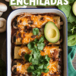 Mushroom and Spinach Enchiladas