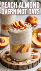 Peach Almond Overnight Oats
