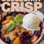 Peach and Blueberry Crisp