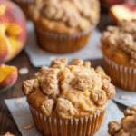 Peach Muffins with Streusel