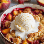 Peach Raspberry Crumble