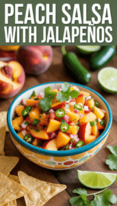 Peach Salsa with Jalapeños