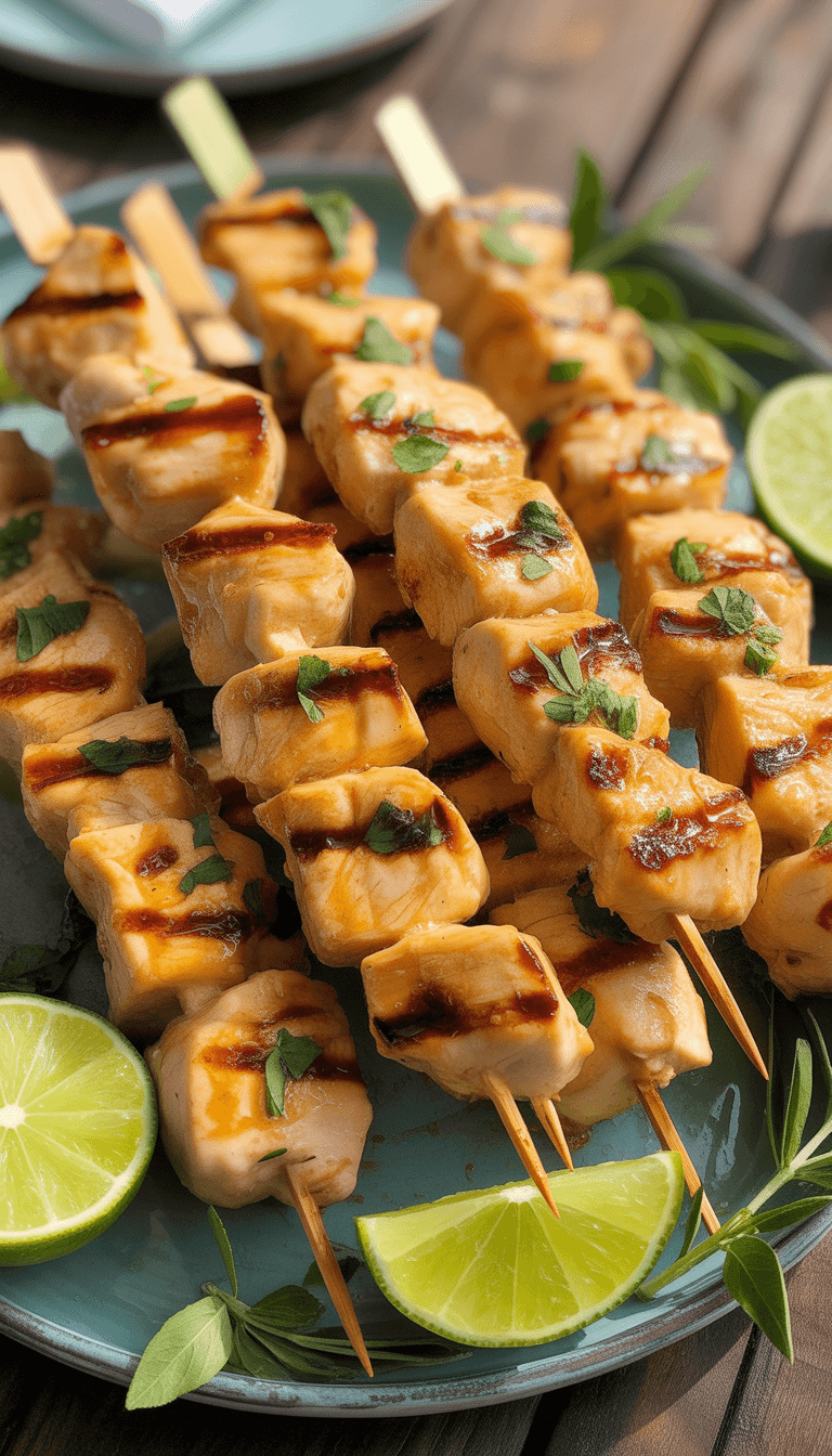 Pineapple Chicken Skewers