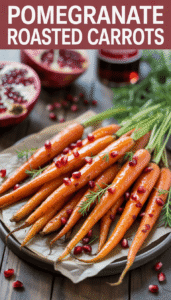 Pomegranate Molasses Roasted Carrots