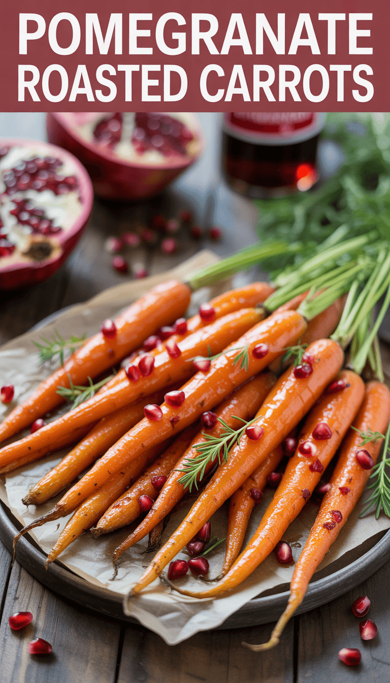Pomegranate Molasses Roasted Carrots