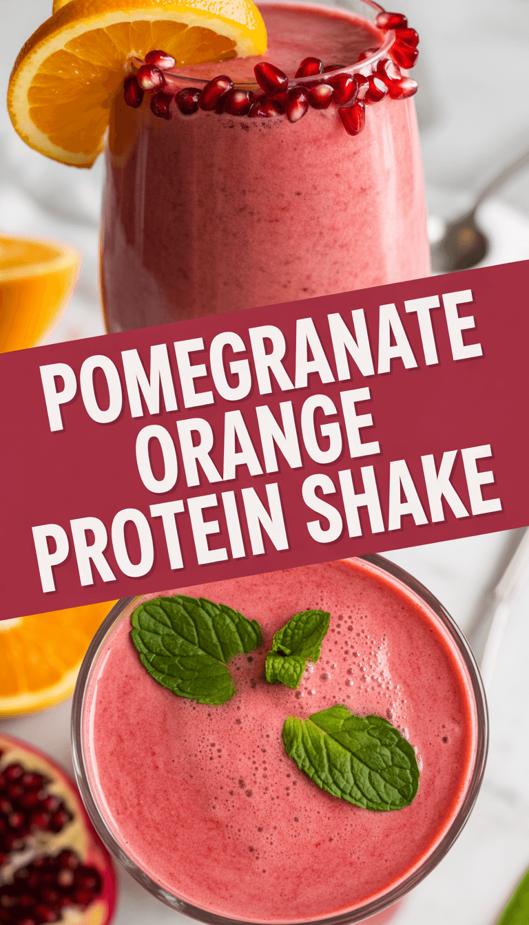 Pomegranate Orange Protein Shake