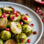 Pomegranate Roasted Brussels Sprouts