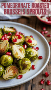 Pomegranate Roasted Brussels Sprouts