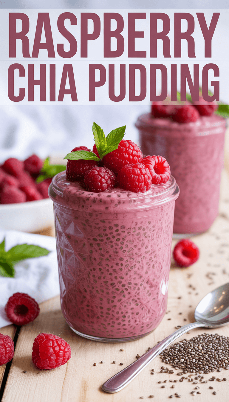 Raspberry Chia Seed Pudding
