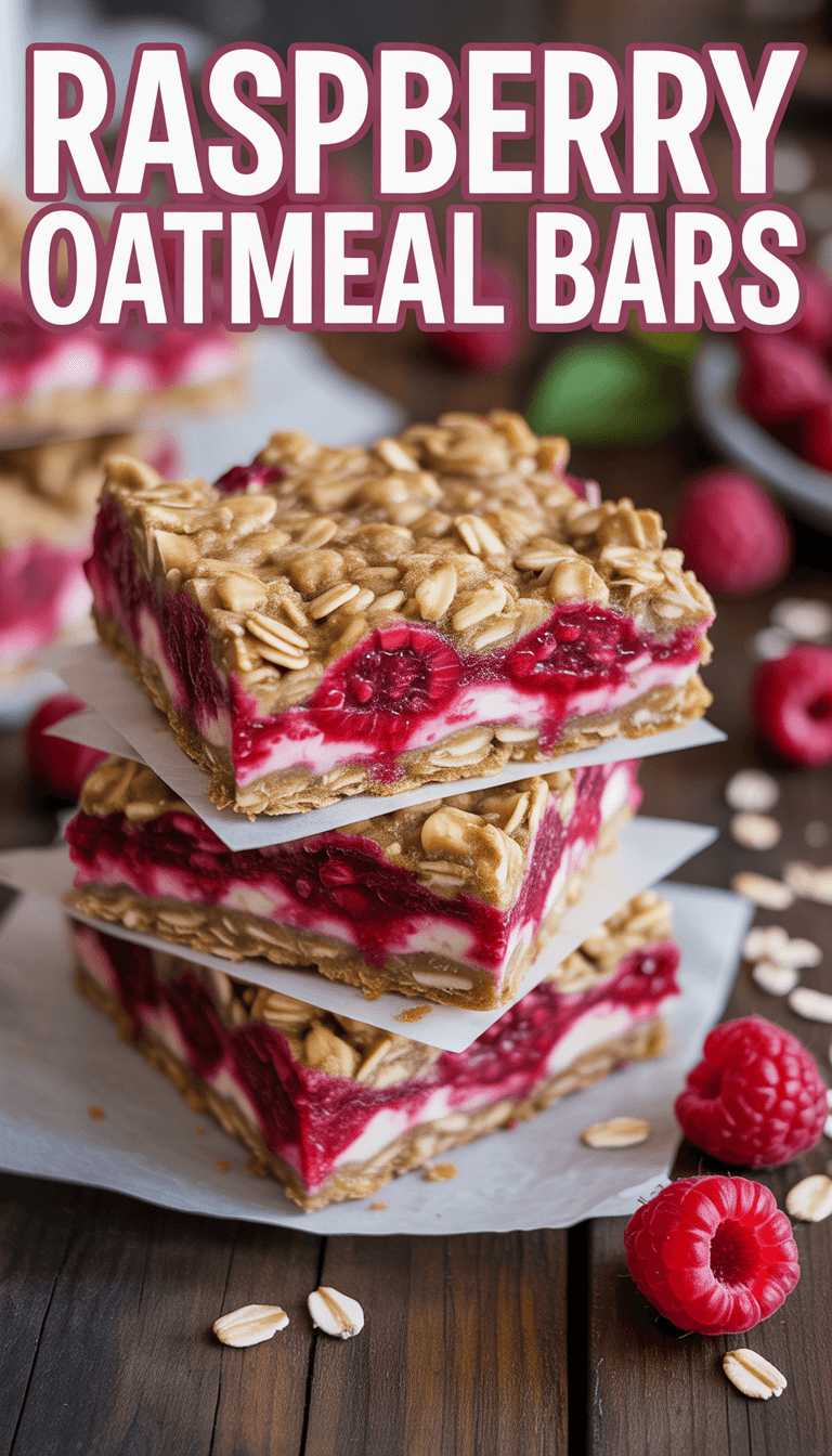 Raspberry Oatmeal Bars