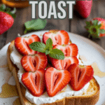 Roasted Strawberry Toast with Ricotta