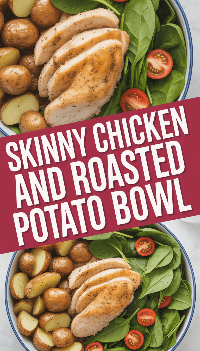 Skinny Chicken and Roasted Potato Bowl