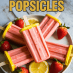 Strawberry Lemonade Popsicles