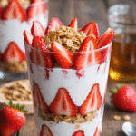 Strawberry Yogurt Parfait with Granola