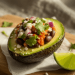 Stuffed Avocados with Black Beans