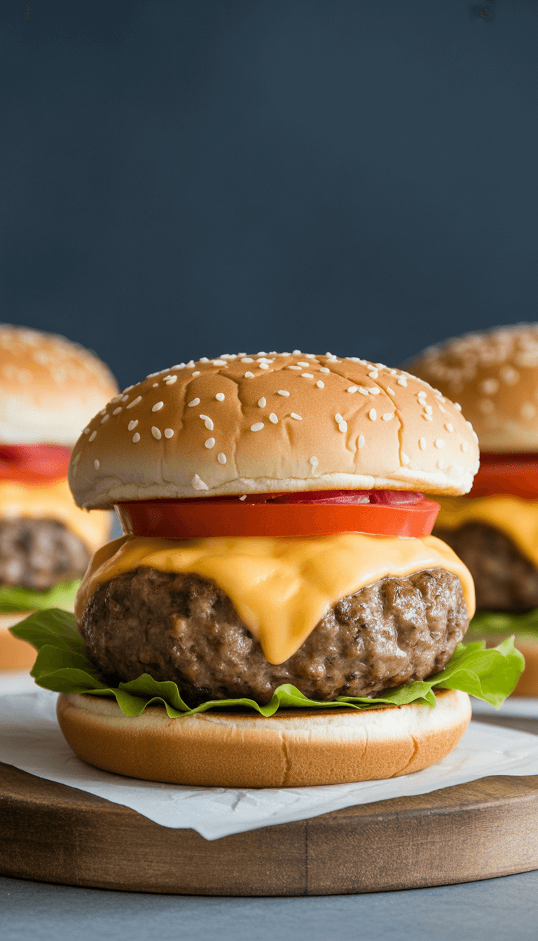 Stuffed Burgers with Cheese Bombs for Hamburger Day