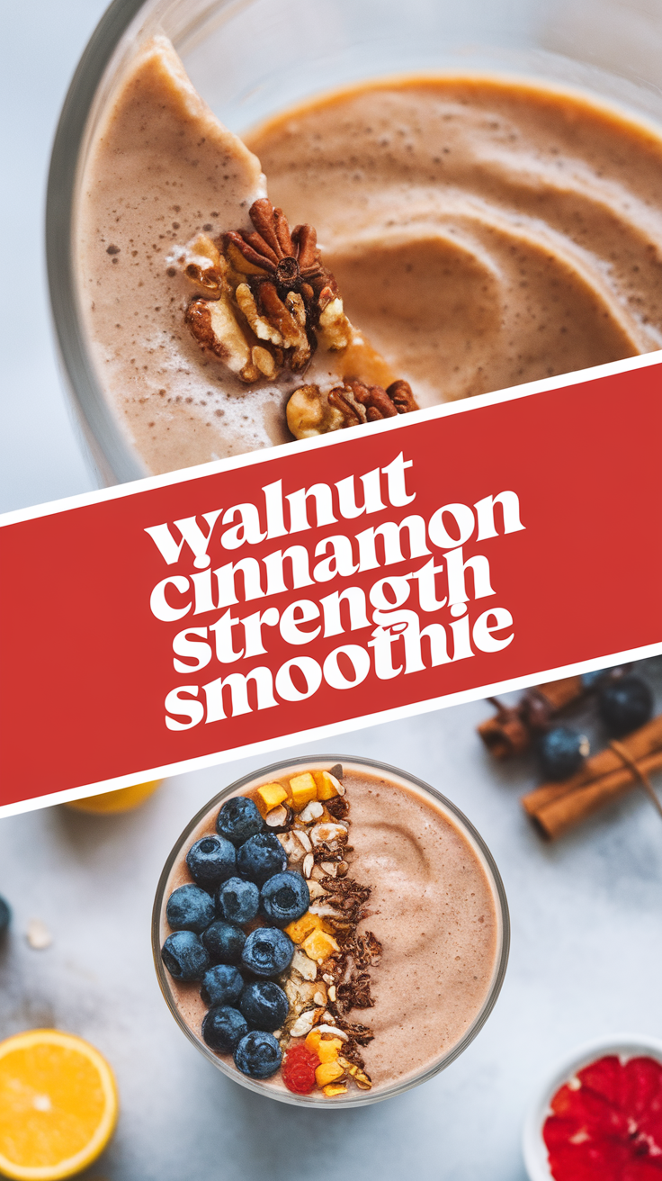 Walnut Cinnamon Strength Smoothie