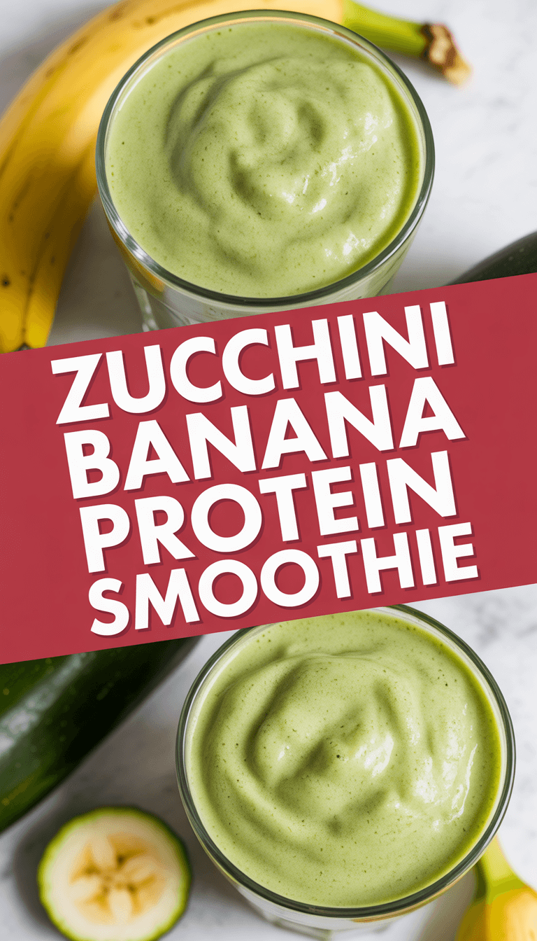 Zucchini Banana Protein Smoothie
