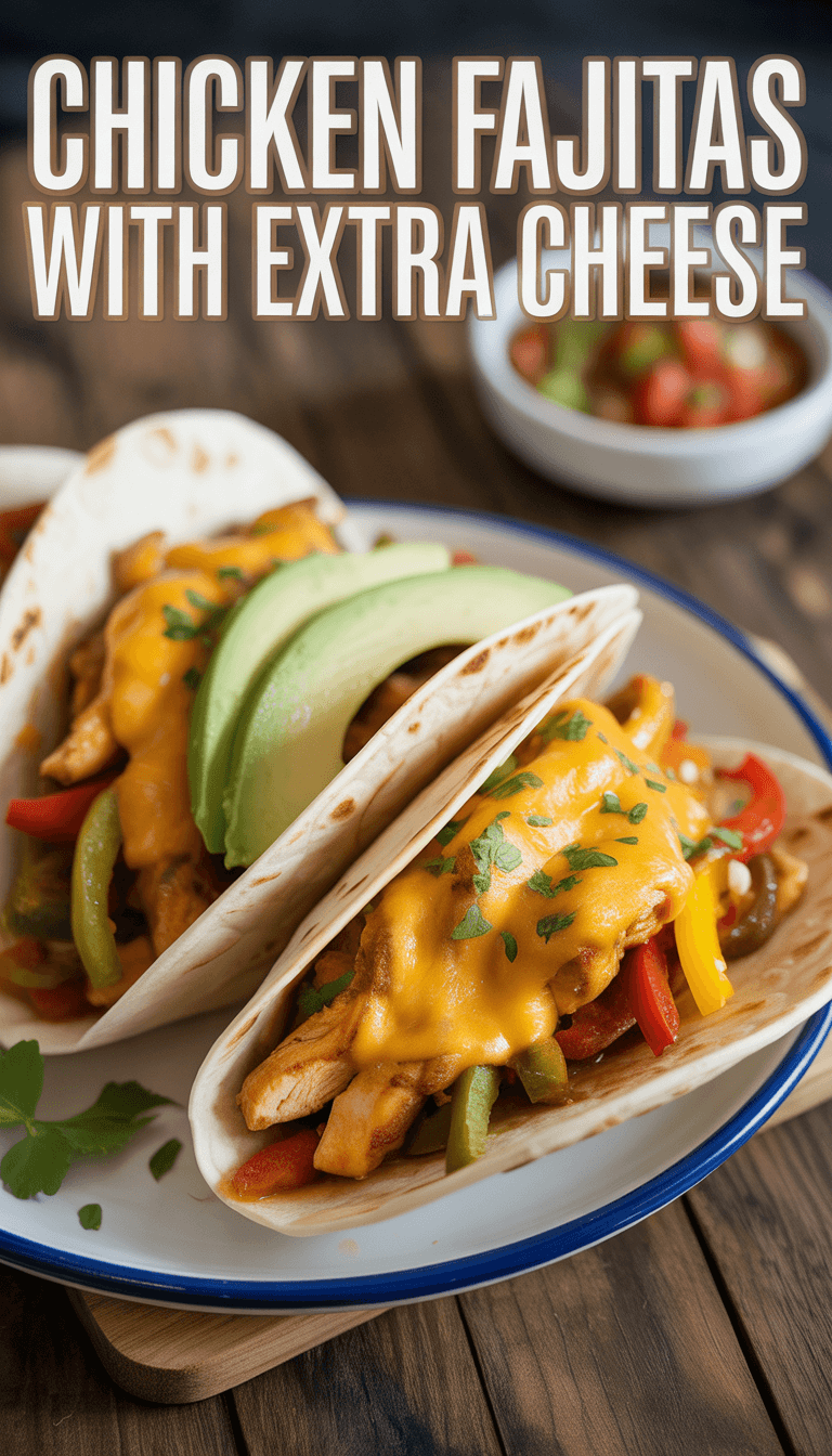 Chicken Fajitas with Extra Cheese